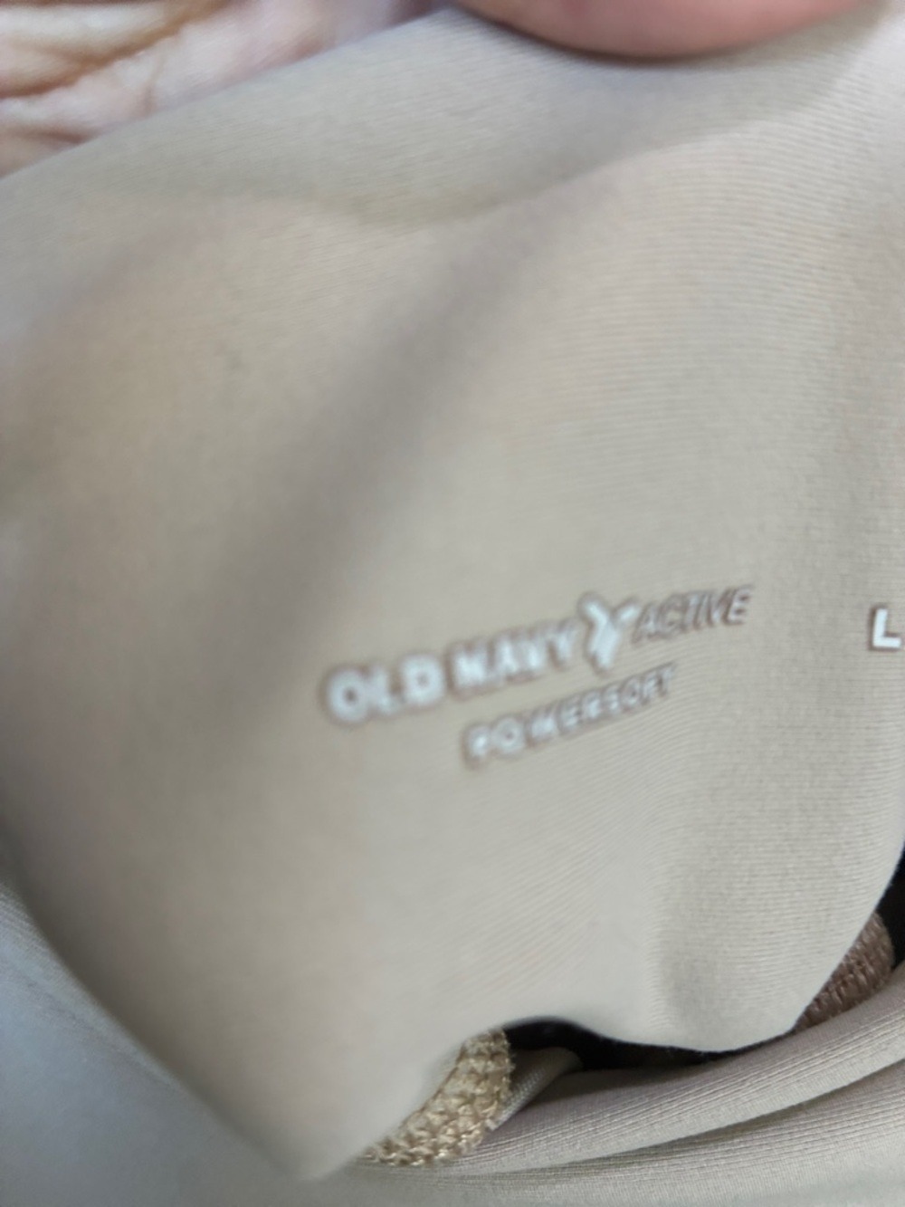 Old Navy Beige High-Rise Cargo Joggers - Picture 5 of 6
